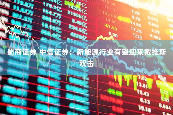蜀商证券 中信证券：新能源行业有望迎来戴维斯双击