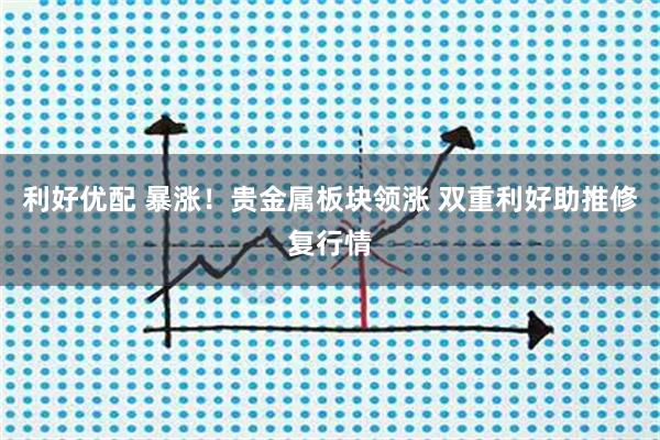 利好优配 暴涨！贵金属板块领涨 双重利好助推修复行情