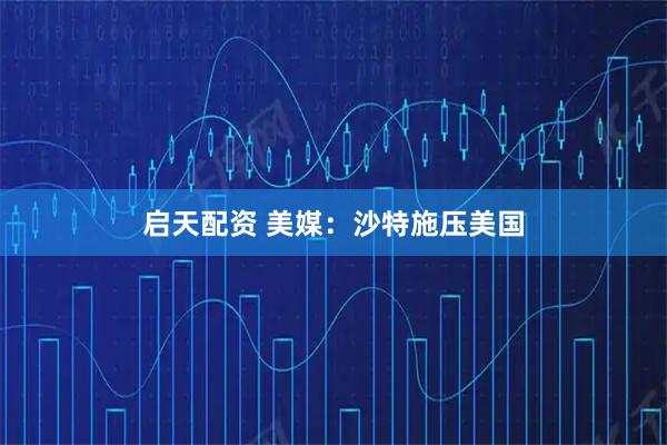 启天配资 美媒：沙特施压美国